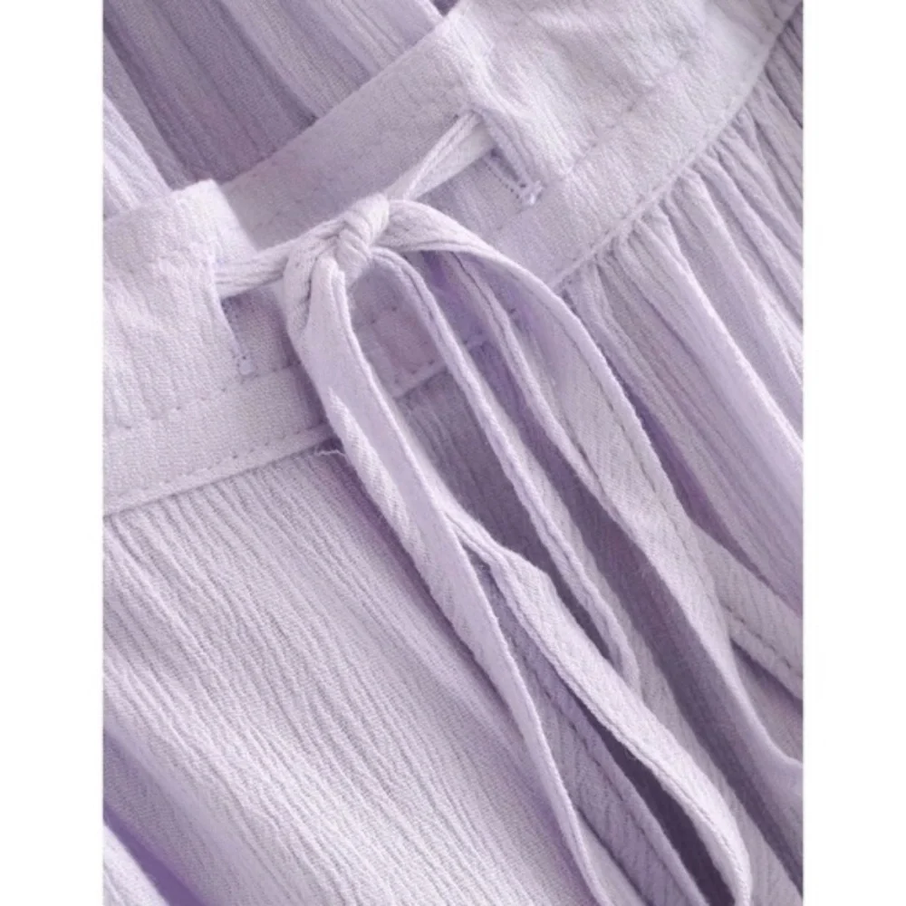 SOLD OUT Lavender Swiss Dot Halter Mini Dress - Picture 14 of 15